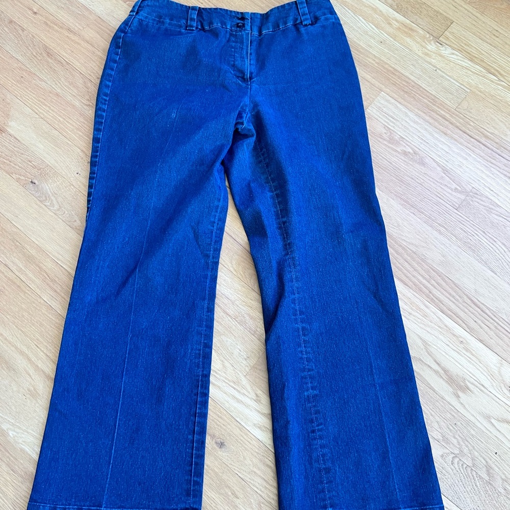 Ladies Size 8P "Focus 2000" Dark Blue Denim GUC ❤️